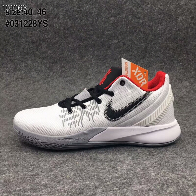 Nike Kyrie Irving Flytrap 2 White Silver Black Red Basketball Shoes - Click Image to Close